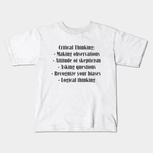 Critical Thinking Kids T-Shirt